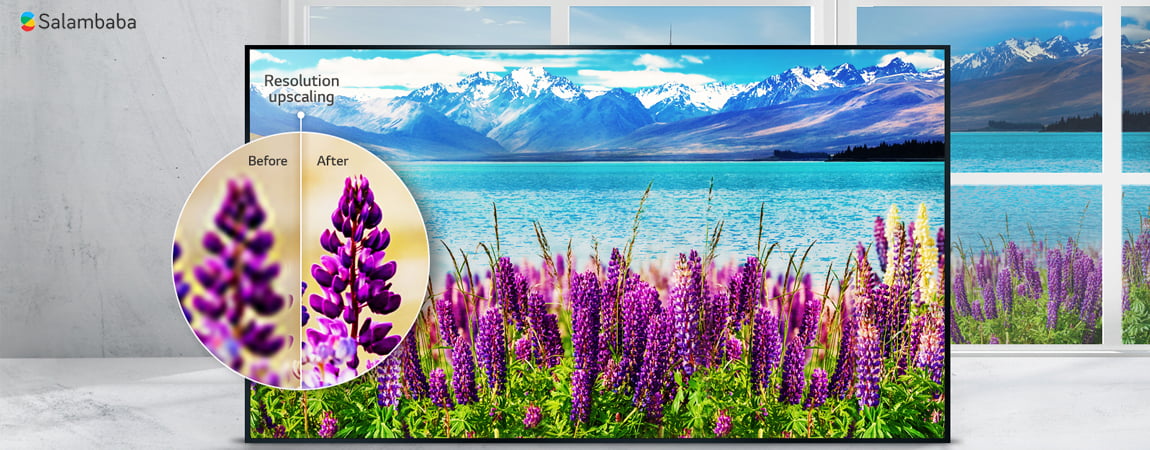 قابلیت ارتقاء کیفیت تصویر تلویزیون ال جی UJ670V